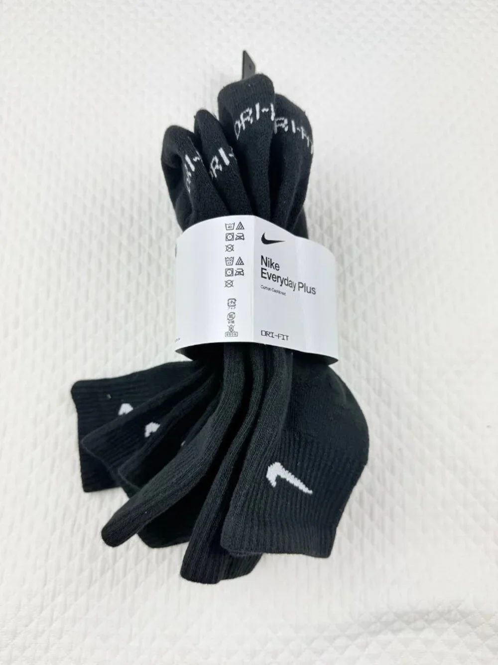 Nike Everyday Plus Dri-FIT Adult Mens L (8-12) Cushioned 5 Pairs Ankle Socks